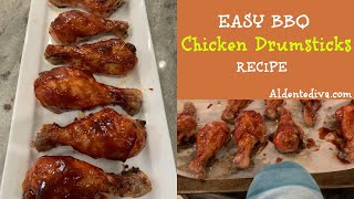 Easy BBQ Chicken Drumsticks Recipe  Baked BBQ Chicken Legs [upl. by Anairt]