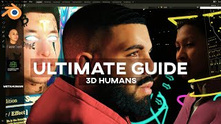 4 WAYS To Make 3D CHARACTERS In Under 17 MINS  ULTIMATE GUIDE Blender FaceGen MetaHuman CC3 [upl. by Inahc]