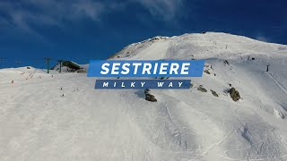 Sestriere – Skiing The Milky Way in Italy  Via Lattea [upl. by Ahsemak]