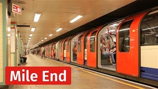 London Underground Tight Action at Mile End Station [upl. by Aenit200]