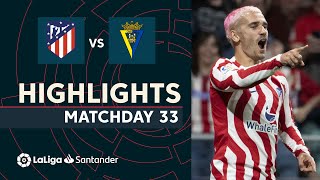 Resumen de Atlético de Madrid vs Cádiz CF 51 [upl. by Aeila]