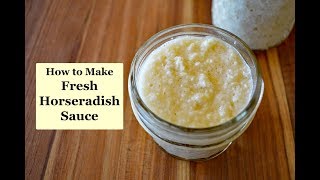 How to Make horseradish Sauce [upl. by Ydnil]