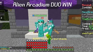 hypixel zombies Alien Arcadium DUO WIN [upl. by Haggar704]