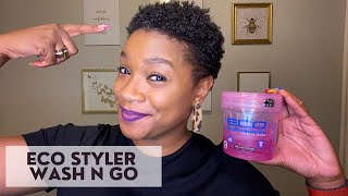 Eco Styler Curl amp Wave Gel Wash N Go On Natural Hair Type 4 [upl. by Mellette]