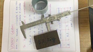 VERNIER CALIPERS Measurement Class 11 practical by Karthik Upparna [upl. by Thalia295]