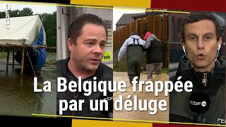 Inondations en Belgique  la Wallonie sous eau dégâts évacuations scoutisme  RTBF Info [upl. by Hennie]