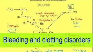 Bleeding amp clotting disorder amp their assessment PathologyPhysiology [upl. by Tarra67]