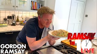 Gordon Ramsay Cooks Carbonara in Under 10 Minutes  Ramsay in 10 [upl. by Northington]