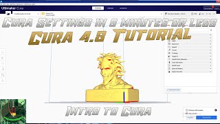 Cura 48 Tutorial  Intro to Cura Slicer for 3d printing [upl. by Paxon]