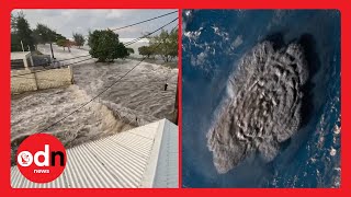 HUGE Underwater Volcano Eruption Causes Tsunami [upl. by Goldshlag898]