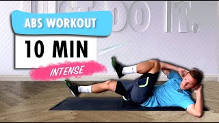 Intense Abs Workout For Football Players  BODYWEIGHT  10 MINS [upl. by Figone]