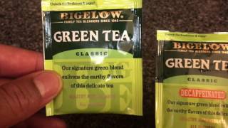 GREEN TEA  caffeinated versus decaffeinated [upl. by Nauqat]