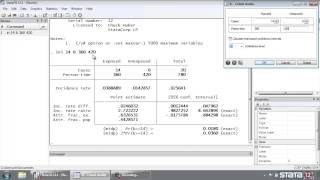 Stata® tutorial Incidencerate ratios calculator [upl. by Anelram]