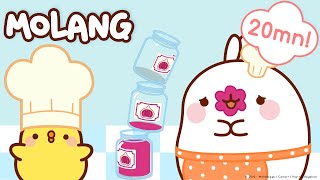 Molang  🍱🍓Cooking and eating time  🍔🍪  More Molang ⬇️ ⬇️ ⬇️ [upl. by Arrat]