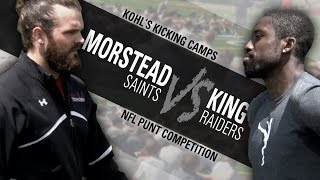 NFL Punter Competition Thomas Morstead Vs Marquette King [upl. by Sihun]