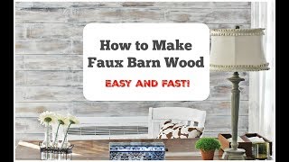 How TO Create Distressed Wood Wall  EASY DIY [upl. by Akzseinga]