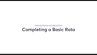 Get Started with RotaCloud Creating a Basic Rota [upl. by Aderf306]