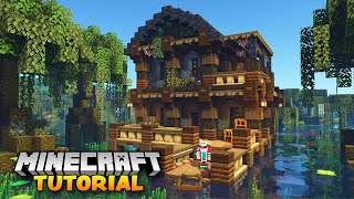 Minecraft 1 18 Swamp House Tutorial How to Build [upl. by Namya]