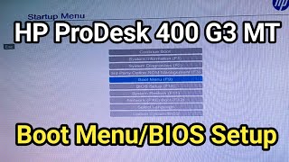 How To Setup HP ProDesk 400 G3 BIOS [upl. by Sonya766]