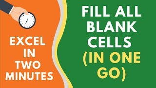 How to FILL BLANK CELLS in Excel with 0 or Text or Formula [upl. by Orest]