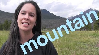 How to Say MOUNTAIN and SENTENCE  American English [upl. by Selassie778]