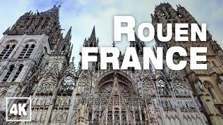 Cathedral of Rouen Normandy FRANCE 2021 ⛪️ • Real Time Virtual Walking Tour Ambience in 4K ASMR [upl. by Ardiek]