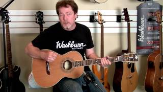 The Washburn WP26SNS Parlor Guitar [upl. by Ecilahc434]