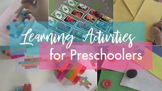 5 Simple and Fun Preschool Activities  Learning At Home Activities [upl. by Cherilyn554]