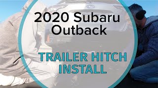 2020 Subaru Outback Trailer Hitch Install Curt 13437 [upl. by Graniela]