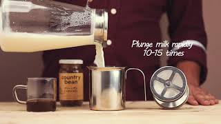 Café Style Coffee At Home with Manual Milk Frother  Country Bean [upl. by Henrion491]