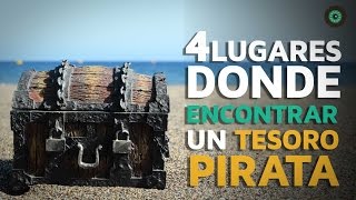 4 Lugares donde encontrar un tesoro pirata [upl. by Nadabb]