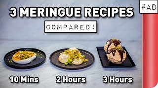 3 Meringue Recipes COMPARED  Sorted Food [upl. by Reve130]