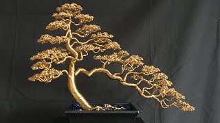 Informal UprightCascade Bonsai Wire Tree Timelapse [upl. by Horn738]