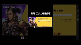 Free fire redeem codeFFBD24JANRTG [upl. by Range500]