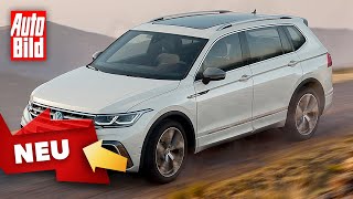 VW Tiguan Allspace 2021  FrischeKur für den XXLTiguan  Neuvorstellung [upl. by Hallvard]