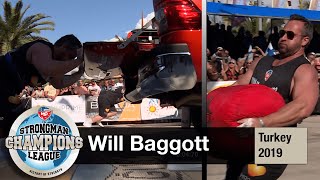 Will Baggott highlights  Turkey 2019  Strongman Champions League [upl. by Annaik363]