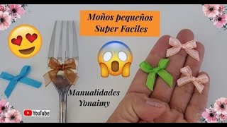 2 MANERAS SUPER 😲 FACILES DE HACER 🎀 MOÑOS PEQUEÑOS PERFECTOS 🎀 [upl. by Adriell]