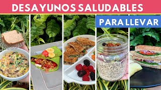 5 desayunos saludables Y FÁCILES PARA LLEVAR  Cocina de Addy [upl. by Ellerd]