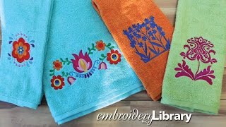 Embroidering on Terrycloth Towels [upl. by Emersen]