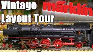 Vintage Marklin HO Scale Model Railroad Layout Tour 1950s Märklin Model Railway [upl. by Kippie771]