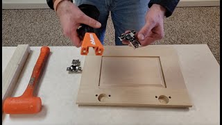 How to Install Press In Hinges [upl. by Nnail179]