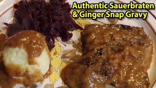 HOW TO MAKE AUTHENTIC SAUERBRATEN WITH GINGERSNAP GRAVY  Julies Kitchen [upl. by Gwendolyn]