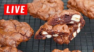 LIVE Cookies brownie chocolat noisette faciles [upl. by Anna778]