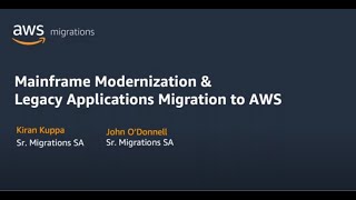 Mainframe Modernization amp Legacy Application Migration to AWS [upl. by Rettig755]