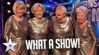 TAPDANCING grandmas dont miss a beat  Audition  BGT Series 9 [upl. by Meneau]