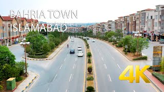 Bahria Town Islamabad Drone  4K Ultra HD  Karachi Street View [upl. by Ahsrav]