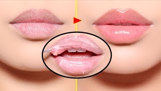 How to get PLUMP  SOFT PINK LIPS lip care routine [upl. by Berlinda309]