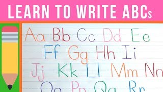 Learn to Write the ABCs  How to Write Letters  Handwriting Practice for Kids [upl. by Fergus351]