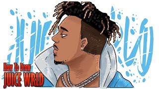 How To Draw JUICE WRLD step by step [upl. by Vez]