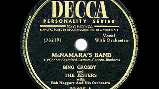 1946 HITS ARCHIVE McNamara’s Band  Bing Crosby amp The Jesters [upl. by Hayila]